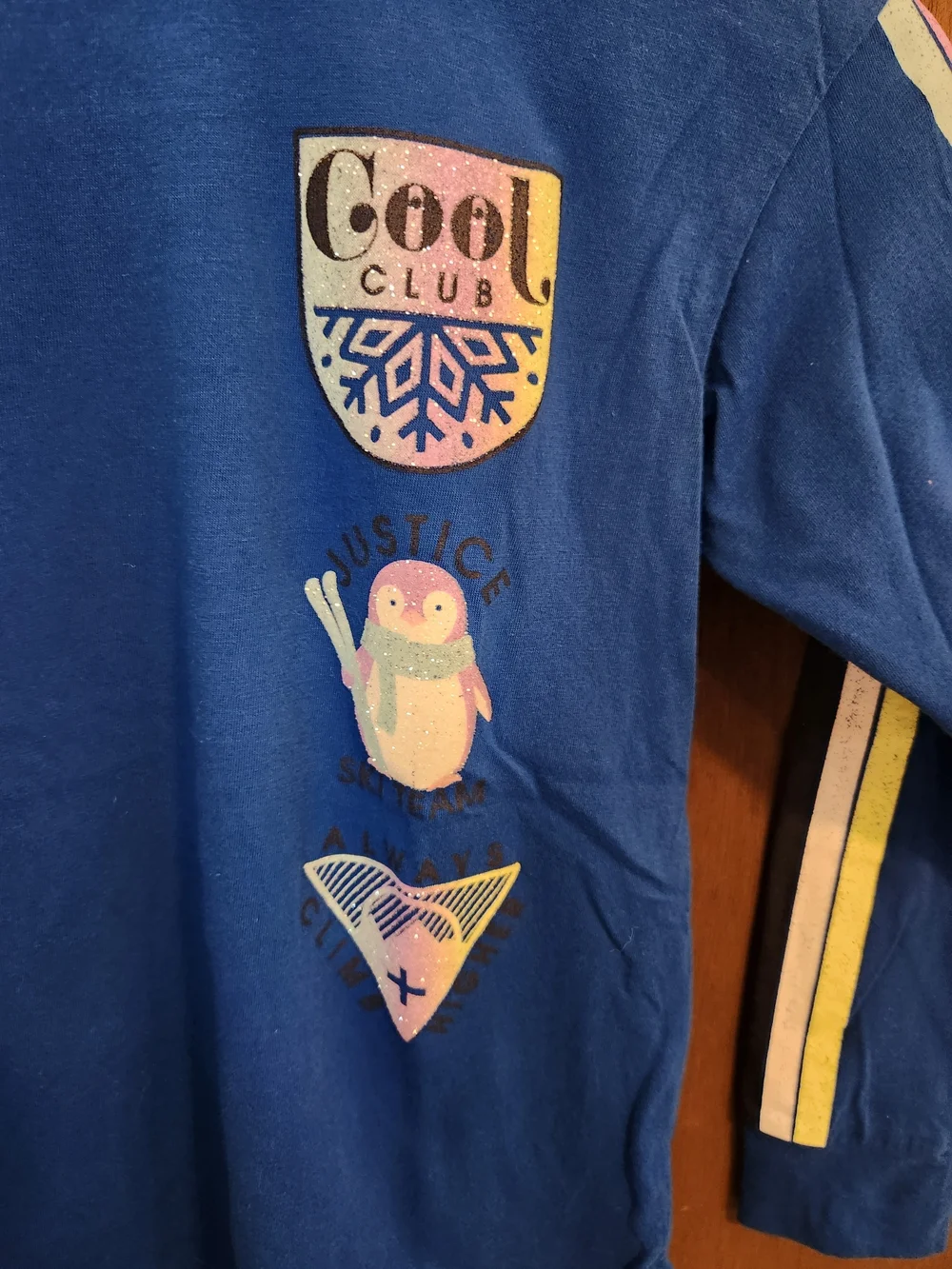 Kids Blue 'Cool Club' Long Sleeve Top